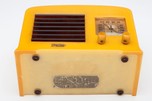 Early FADA 5F50 Art Deco Yellow + Tortoise Catalin Radio